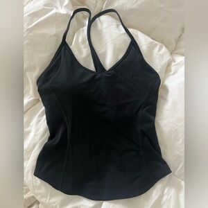 Garage soft-active y back tank top size small jet black